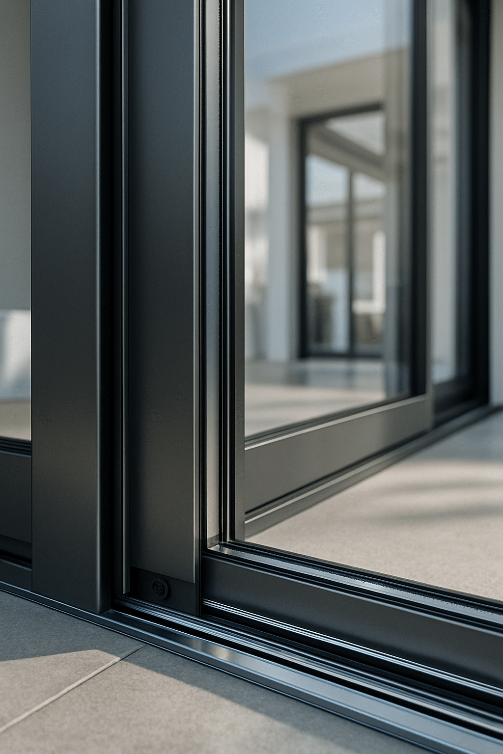 porte fenetre aluminium - illustration