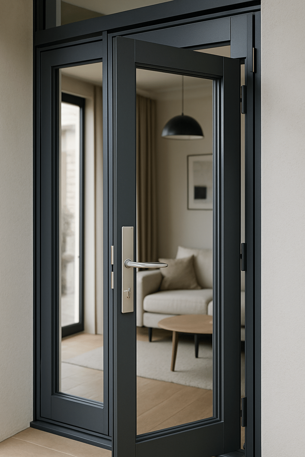 porte fenetre aluminium - illustration