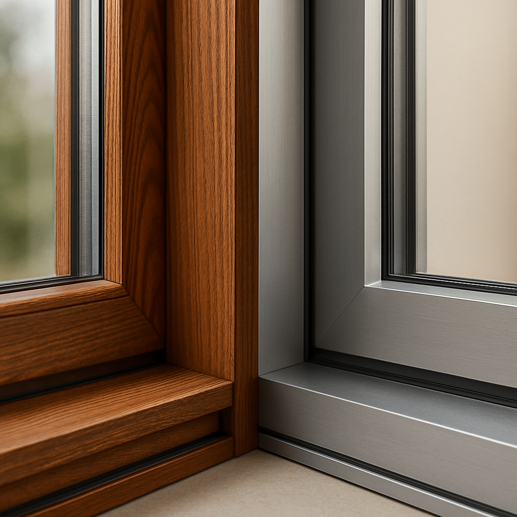 fenetre aluminium ou bois - illustration