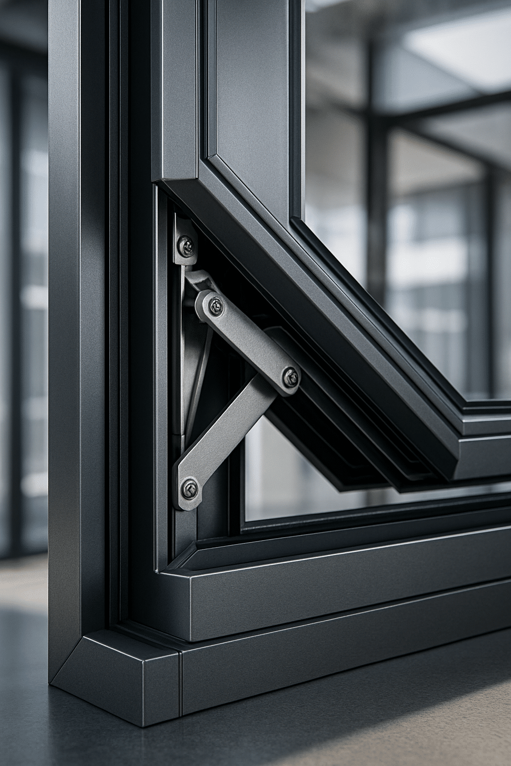 fenetre aluminium ouvrant cache - illustration