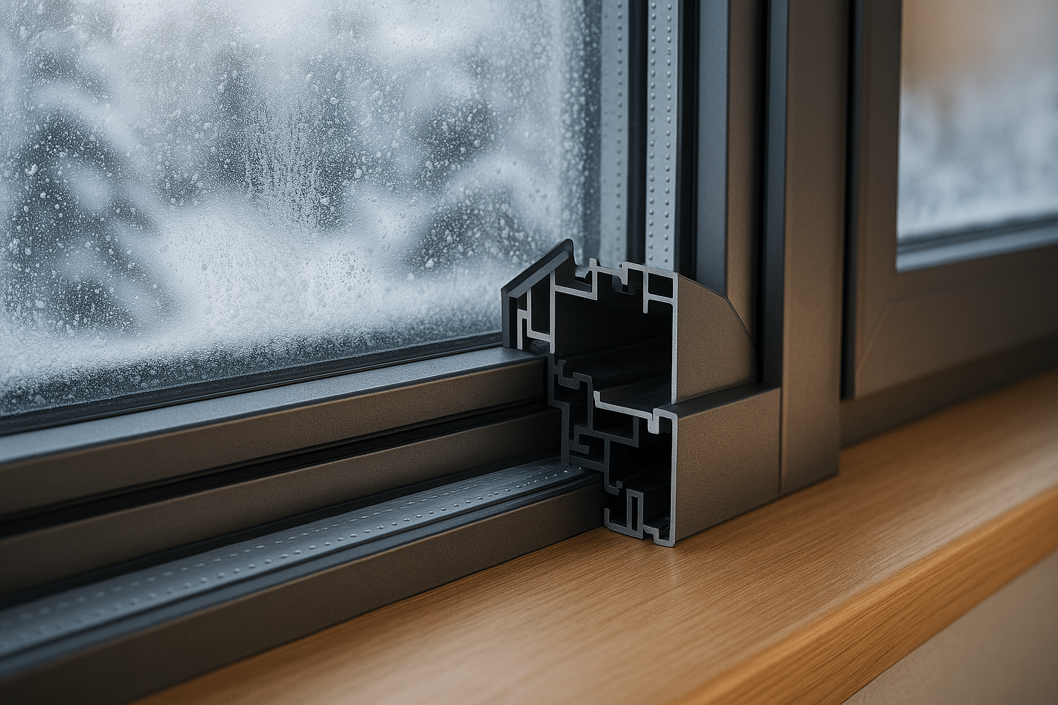 preparer fenetre aluminium hiver - illustration